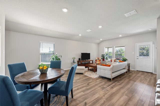 7209 Guadalupe Rd, China Spring, TX 76633 - dining area with healthy amount of natural light, light wood-type flooring, and recessed lighting