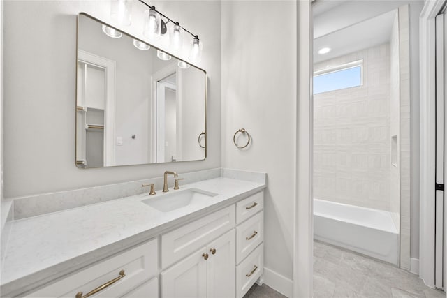 232 Bel Grand Rd, Haslet, TX 76052 - bathroom with vanity and shower / washtub combination