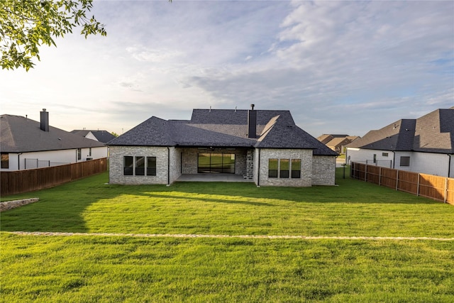 232 Bel Grand Rd, Haslet, TX 76052 - back of property featuring a patio, a fenced backyard, and a shingled roof