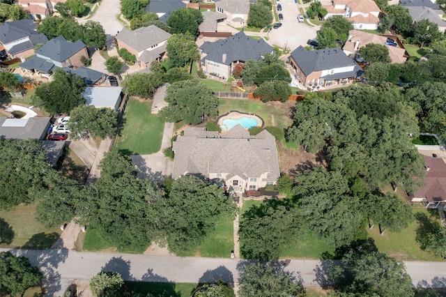 5101 Oak Timbers Ct, Colleyville, TX 76034 - aerial view of property's location with a pool area and nearby suburban area