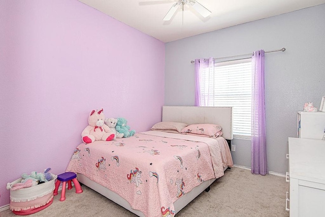 7400 Howling Coyote Ln, Fort Worth, TX 76131 - bedroom featuring light colored carpet, multiple windows, and ceiling fan