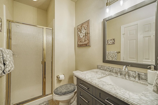 9513 Tiger Dr, Plano, TX 75025 - bathroom featuring vanity and a stall shower