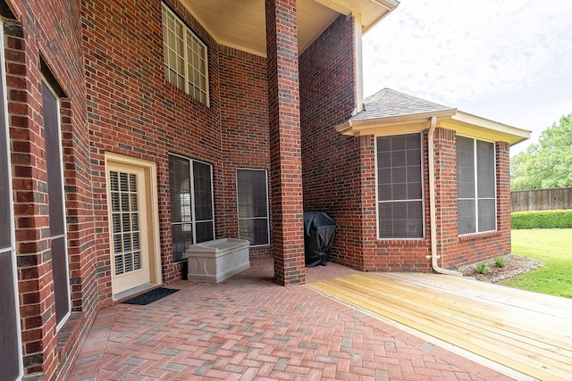 9513 Tiger Dr, Plano, TX 75025 - view of patio / terrace with area for grilling