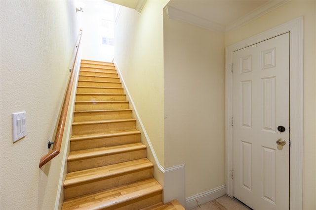 2203 N Carroll Ave Unit 1, Dallas, TX 75204 - stairs with ornamental molding and baseboards