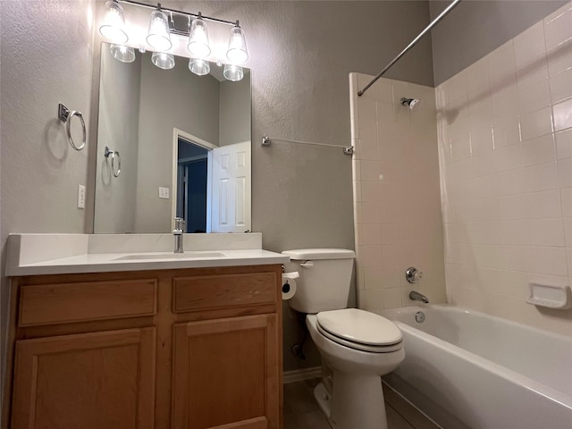 4400 Ripplewood Rd, Frisco, TX 75035 - full bath featuring vanity, bathtub / shower combination, and a textured wall