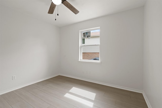 2024 Oakmeadow St, Bedford, TX 76021 - empty room featuring wood finished floors and ceiling fan
