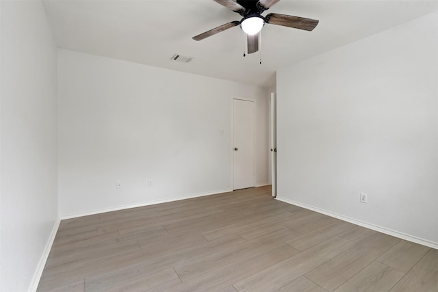2024 Oakmeadow St, Bedford, TX 76021 - spare room with ceiling fan and wood finished floors