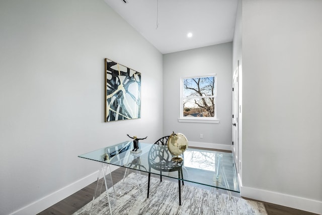 4603 Newmore Ave, Dallas, TX 75209 - office featuring wood finished floors and attic access