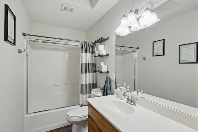 1128 Bent Oaks Dr, Denton, TX 76210 - bathroom with vanity, shower / bathtub combination with curtain, and wood finished floors