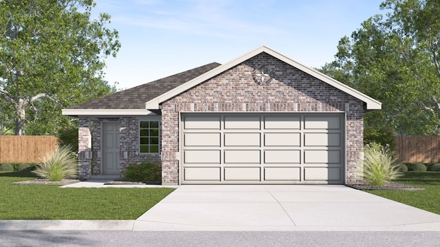 601 Cherish Day Dr, Lavon, TX 75166 - view of front of house featuring driveway, a garage, and brick siding