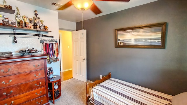 8901 Arbor Crest Ct, Fort Worth, TX 76179 - carpeted bedroom with ceiling fan
