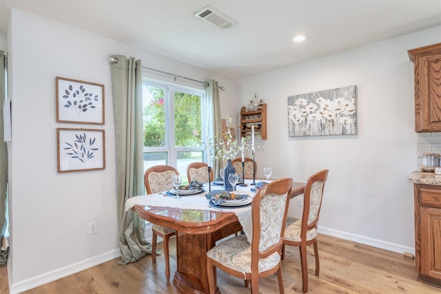 1413 White Way, Mckinney, TX 75069 - dining space featuring light wood-style floors and recessed lighting