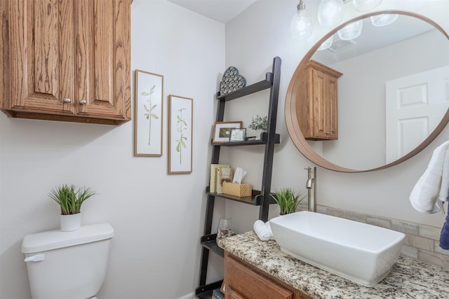 1413 White Way, Mckinney, TX 75069 - half bathroom with toilet and vanity