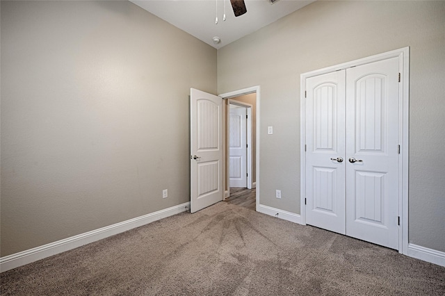 233 Cross Fox Ln, Aledo, TX 76008 - unfurnished bedroom with carpet floors, a closet, and a ceiling fan