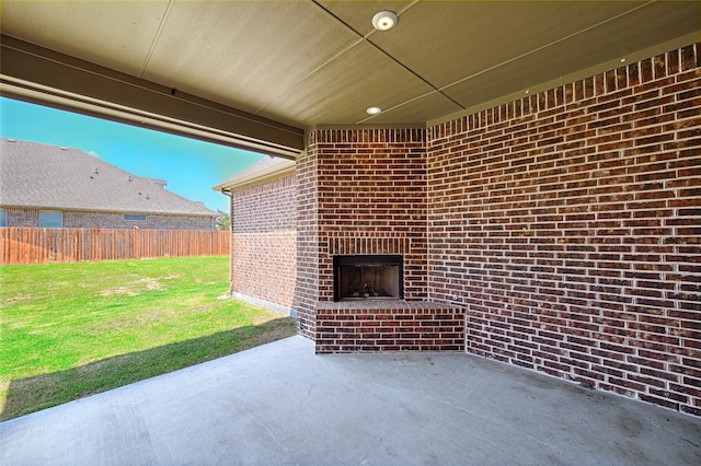 233 Cross Fox Ln, Aledo, TX 76008 - view of patio / terrace with an outdoor brick fireplace