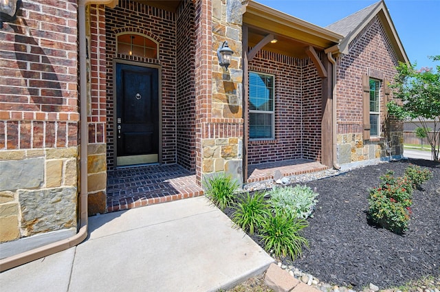 233 Cross Fox Ln, Aledo, TX 76008 - entrance to property with brick siding and stone siding