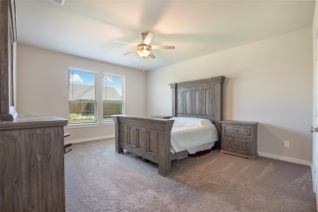 367 Oak Creek Dr, Lavon, TX 75166 - carpeted bedroom with baseboards and a ceiling fan