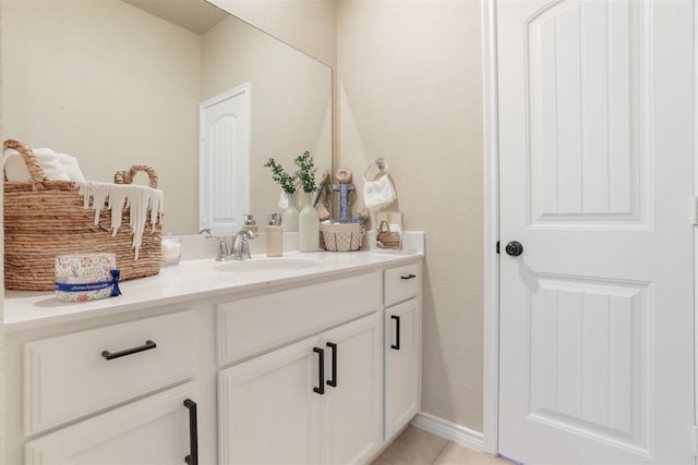 1117 Lake Woodland Dr, Little Elm, TX 75068 - bathroom with vanity and tile patterned flooring