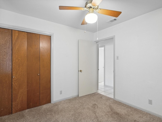 1704 Charlottesville Dr, Ennis, TX 75119 - unfurnished bedroom with carpet flooring, a closet, and ceiling fan