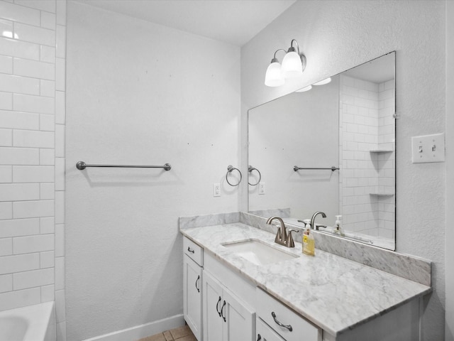 1704 Charlottesville Dr, Ennis, TX 75119 - bathroom featuring vanity and tile patterned floors