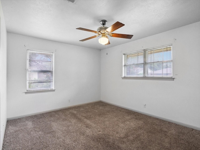 1704 Charlottesville Dr, Ennis, TX 75119 - spare room with carpet, plenty of natural light, and ceiling fan