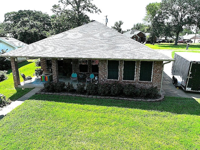 152 Guadalupe Dr, Gun Barrel City, TX 75156 - view of front of house with a front lawn