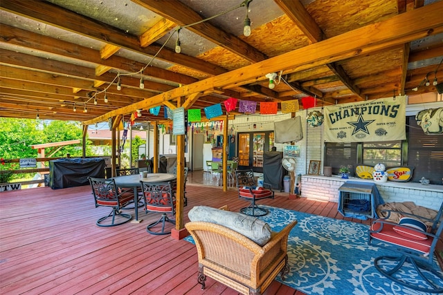 4925 Terrace Trl, Fort Worth, TX 76114 - deck featuring a grill