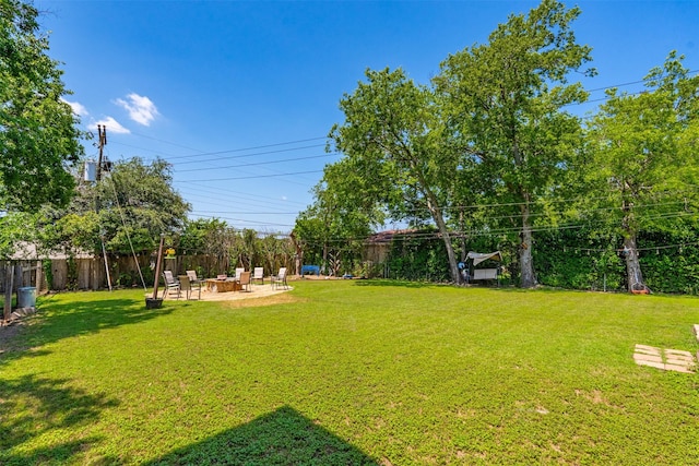 4925 Terrace Trl, Fort Worth, TX 76114 - view of yard with an outdoor fire pit and a patio area