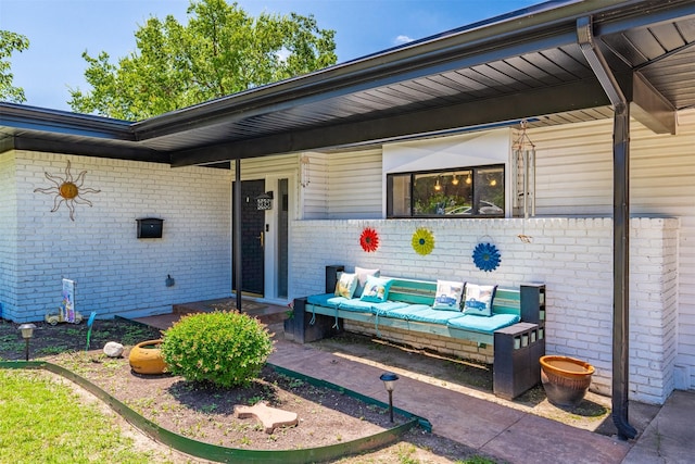 4925 Terrace Trl, Fort Worth, TX 76114 - property entrance featuring brick siding
