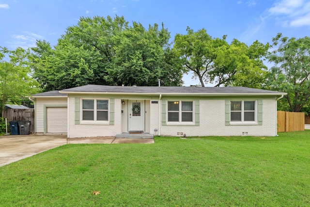 3000 Binyon St, Fort Worth, TX 76133 - ranch-style house featuring an attached garage, concrete driveway, and brick siding
