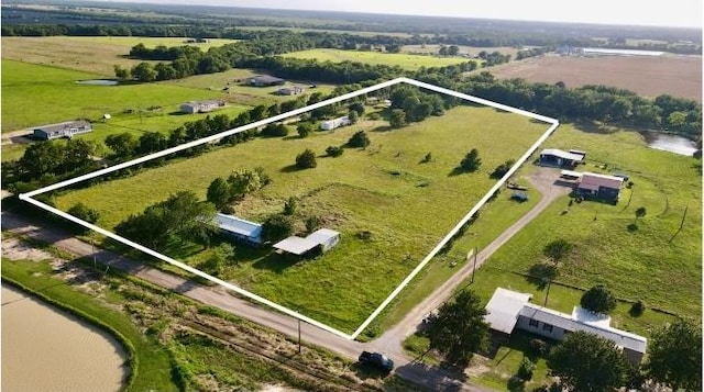 1170 County Road 34020, Brookston, TX 75421 - overview of rural landscape featuring property boundaries highlighted