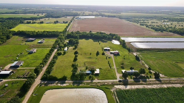 1170 County Road 34020, Brookston, TX 75421 - aerial view of property's location with rural landscape and a nearby body of water
