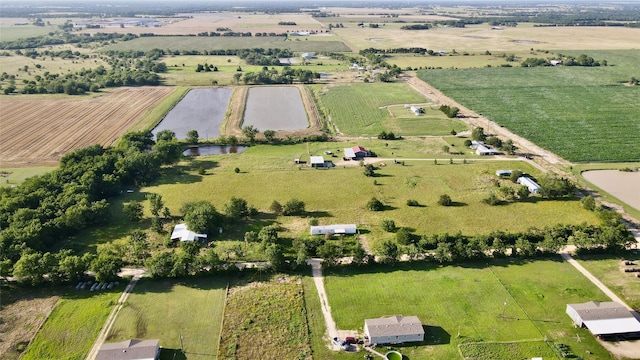 1170 County Road 34020, Brookston, TX 75421 - view of property location with rural landscape, large plots for crops, and a large body of water