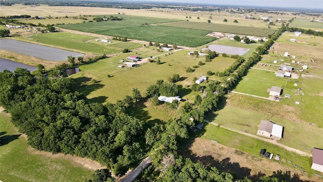 1170 County Road 34020, Brookston, TX 75421 - aerial view of property's location with rural landscape and a nearby body of water