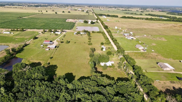 1170 County Road 34020, Brookston, TX 75421 - aerial overview of property's location with rural landscape and a large body of water