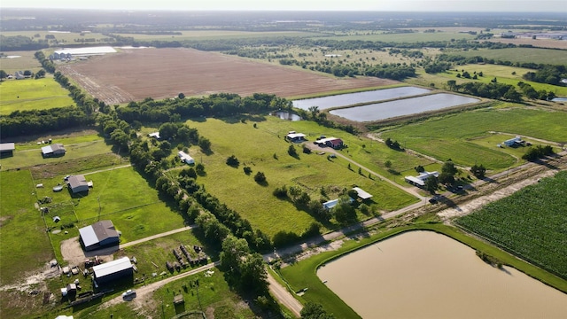 1170 County Road 34020, Brookston, TX 75421 - aerial overview of property's location with rural landscape and a nearby body of water