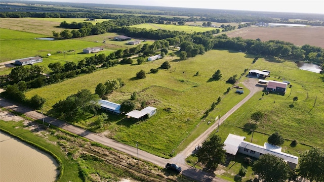 1170 County Road 34020, Brookston, TX 75421 - aerial view of property's location featuring rural landscape and a nearby body of water