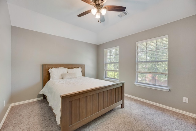 2621 Princeton Dr, Flower Mound, TX 75022 - bedroom with light colored carpet and a ceiling fan