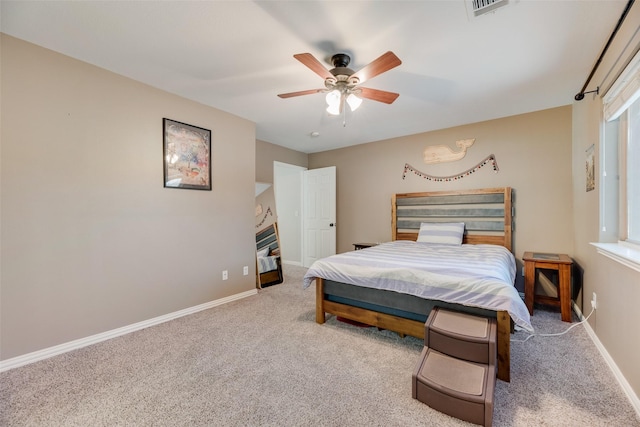 2621 Princeton Dr, Flower Mound, TX 75022 - carpeted bedroom featuring baseboards and ceiling fan