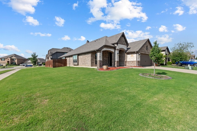 6001 Harwich Ln, Fort Worth, TX 76179 - view of front of property with brick siding, concrete driveway, and an attached garage