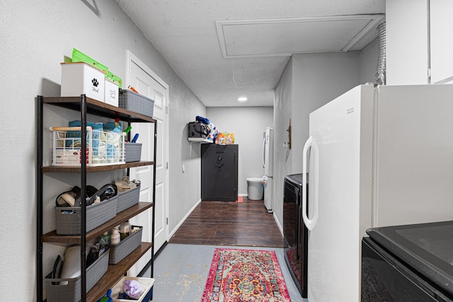 9395 Green Springs Cir, Sanger, TX 76266 - laundry room with attic access and washer and clothes dryer