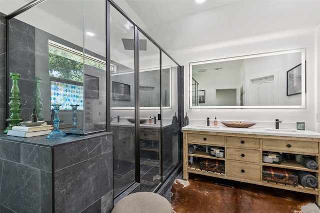 100 Tall Meadow St, Azle, TX 76020 - full bath with double vanity and a shower stall