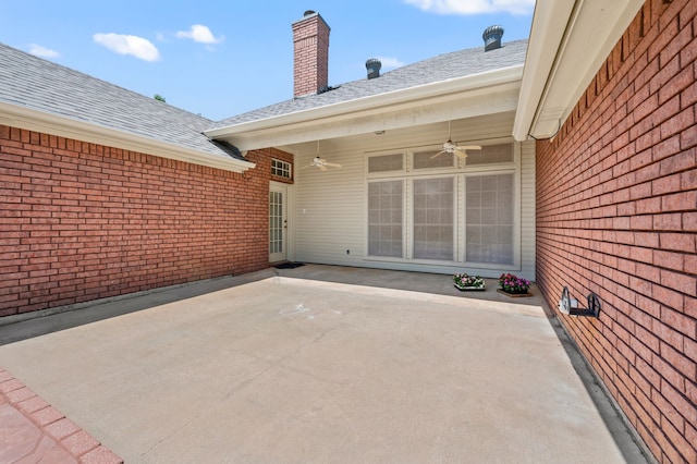 6700 Crane Rd, North Richland Hills, TX 76182 - view of patio with a ceiling fan