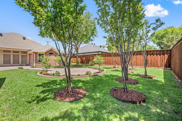6700 Crane Rd, North Richland Hills, TX 76182 - fenced backyard with a patio