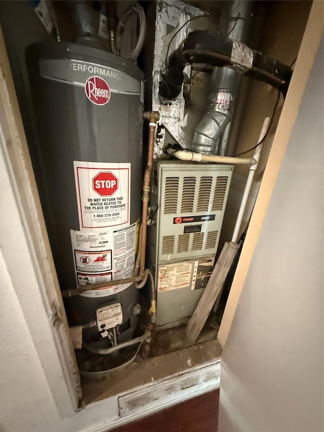 1421 Richard St, Mesquite, TX 75149 - utility room featuring water heater