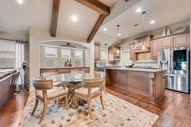 5005 Parkplace Dr, Denton, TX 76226 - dining space with wood finished floors and recessed lighting