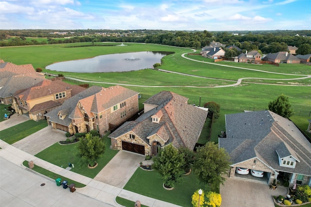 5005 Parkplace Dr, Denton, TX 76226 - aerial perspective of suburban area featuring a nearby body of water