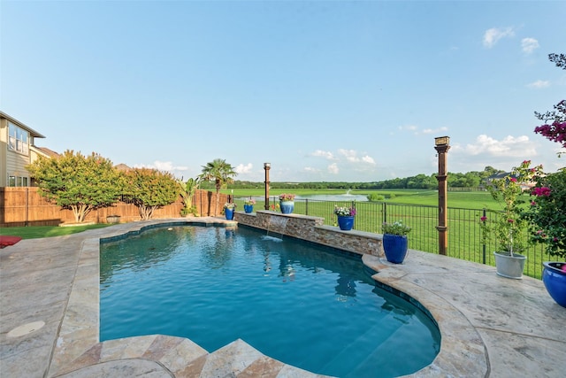 5005 Parkplace Dr, Denton, TX 76226 - view of pool featuring a fenced backyard and a patio area