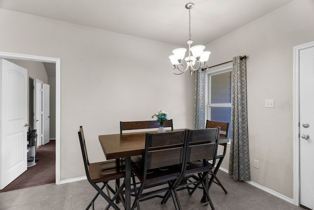1104 Cheyenne Dr, Aubrey, TX 76227 - dining area featuring a chandelier and tile patterned floors