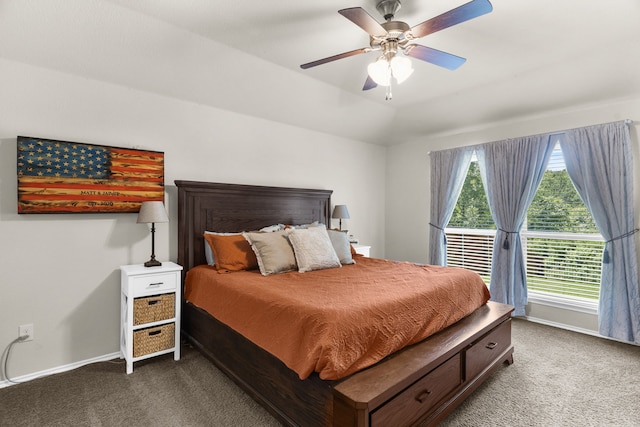 1104 Cheyenne Dr, Aubrey, TX 76227 - carpeted bedroom featuring access to outside and a ceiling fan